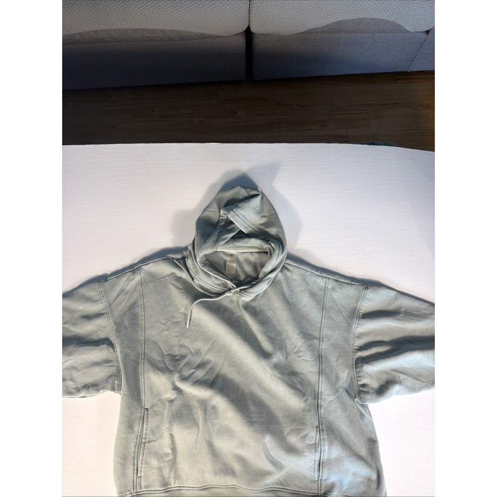 Harmony & Balance Oversized Hoodie Teal XL Heavyweight Pullover